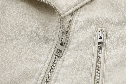 BIKER DE PIEL SINTÉTICA