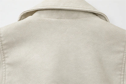 BIKER DE PIEL SINTÉTICA