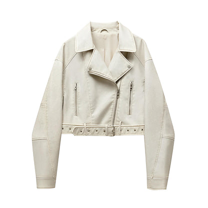 BIKER DE PIEL SINTÉTICA