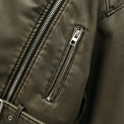 BIKER DE PIEL SINTÉTICA