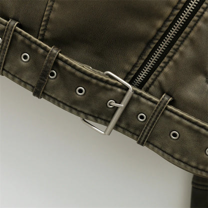 BIKER DE PIEL SINTÉTICA