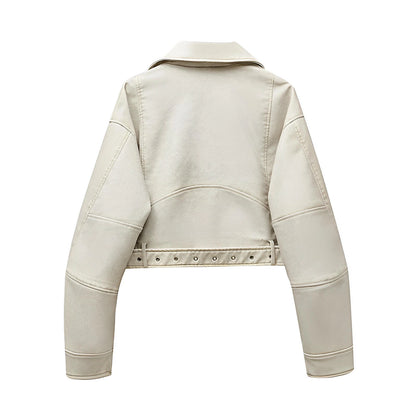 BIKER DE PIEL SINTÉTICA