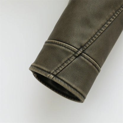 BIKER DE PIEL SINTÉTICA