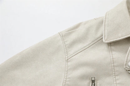 BIKER DE PIEL SINTÉTICA