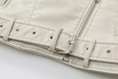 BIKER DE PIEL SINTÉTICA